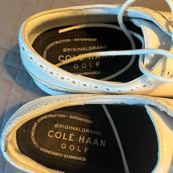Cole Haan White Golf Shoes - Picture 2 of 3